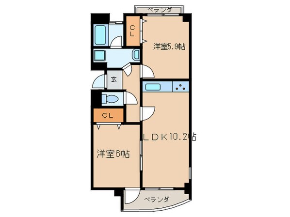 うぃる歌里の物件間取画像